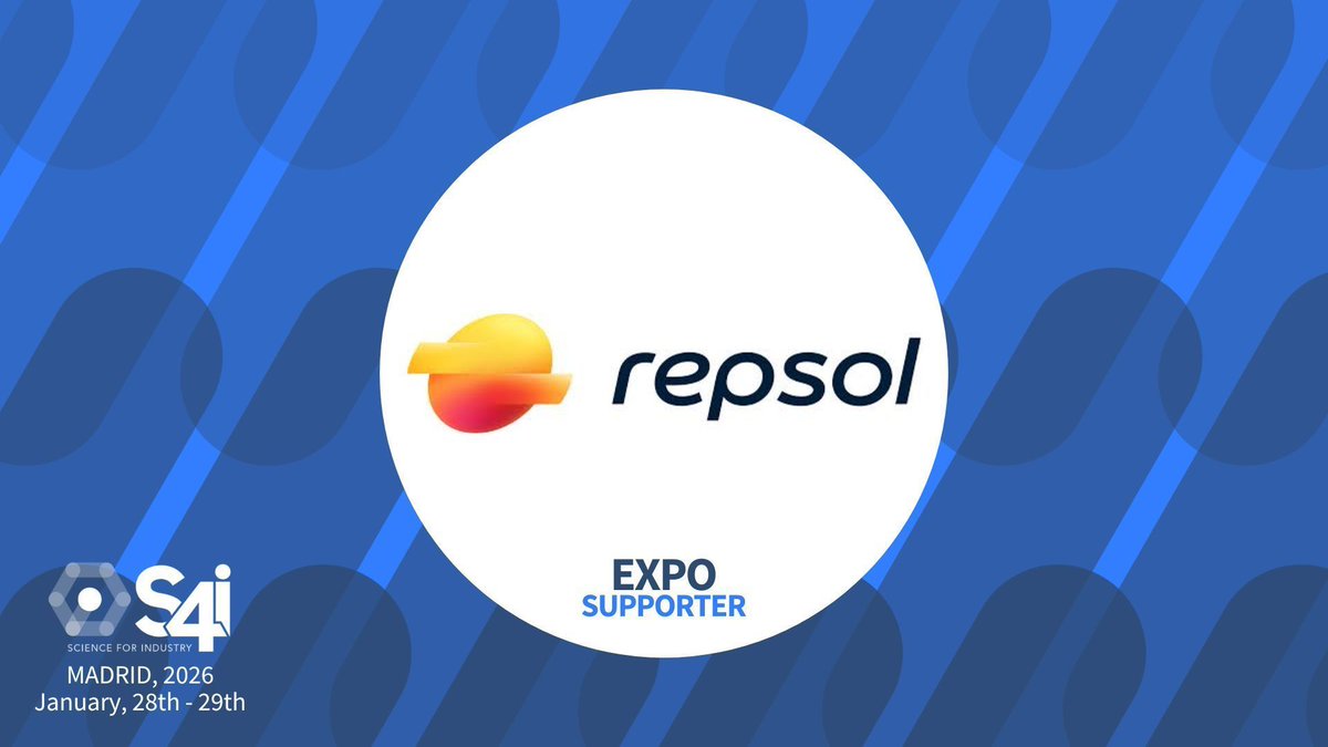 s4industry's tweet image. ⭐ Excited to welcome @Repsol as an Expo Supporter of #S4i2026!

💡 A global energy leader, Repsol is driving innovation &amp;amp; sustainability, connecting industry and science to build the technologies of tomorrow.

📅 Jan 28–29 | Madrid

#Innovation #TechTransfer #DeepScience