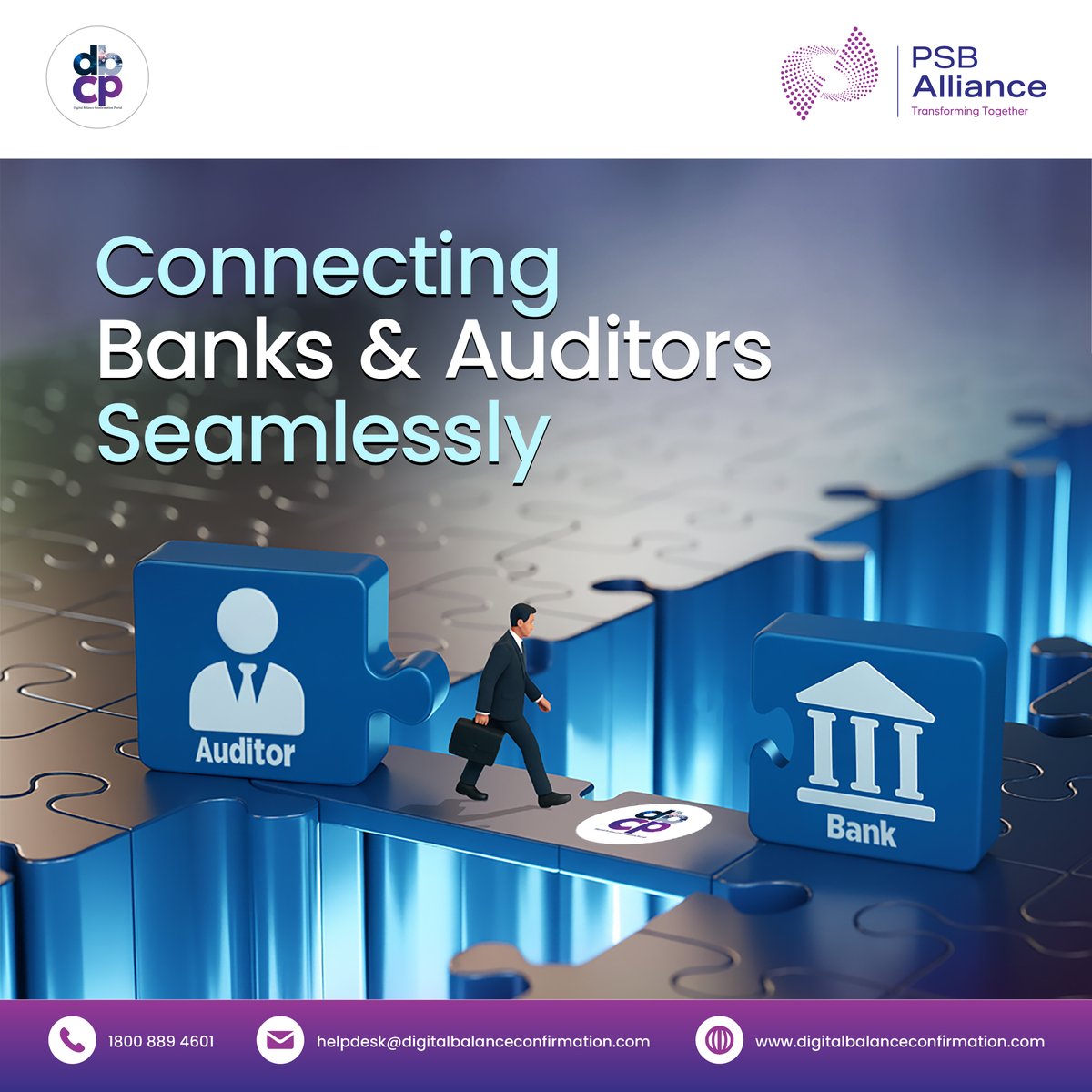 LtdPsb's tweet image. The smoother the connection, the simpler the process. 

Our Digital Balance Confirmation Portal links banks and auditors on one real-time system for faster, more accurate confirmations. 

#DigitalBalanceConfirmation #PSBAlliance  #AuditSupport #DigitalBankingSolutions