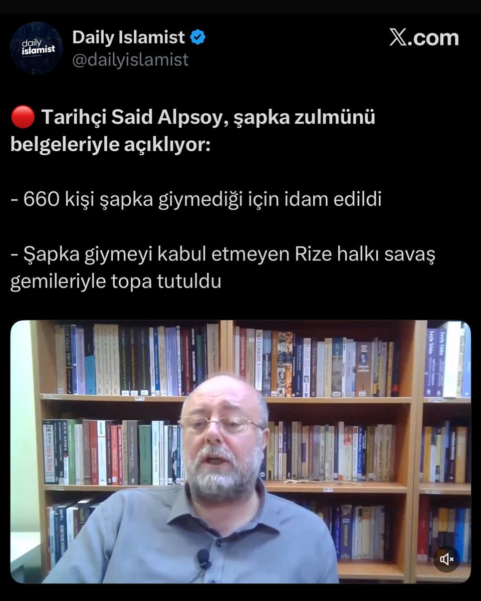 YusufElmas's tweet image. FETÖ’nün ordu imamına bak sen.😏

İstiklal Mahkemeleri zabıtları Cemil Çiçek imzası ve TBMM eliyle 10 cilt yayınlandı. 

Kimse de çıkıp; 
“Benim dedem şapka giymediği için asıldı, dedemin adı bu zabıtlarda neden yok” diye sormadı!

Dedenizin adını yazın bakalım neden asılmış.