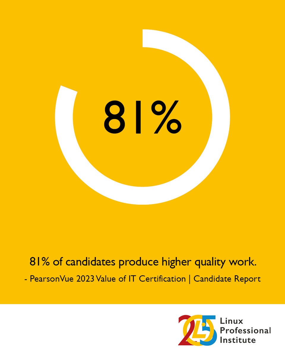 LPIEurope's tweet image. Certification communicates your #FOSS and #Linux skillset to employers, setting you above the competition. 

Learn how Linux Professional Institute (LPI) can support your #IT journey: lpi.org/Zdq  

#LPI #LPIC #BSD #DevOps #cybersecurity #programming @LPIConnect