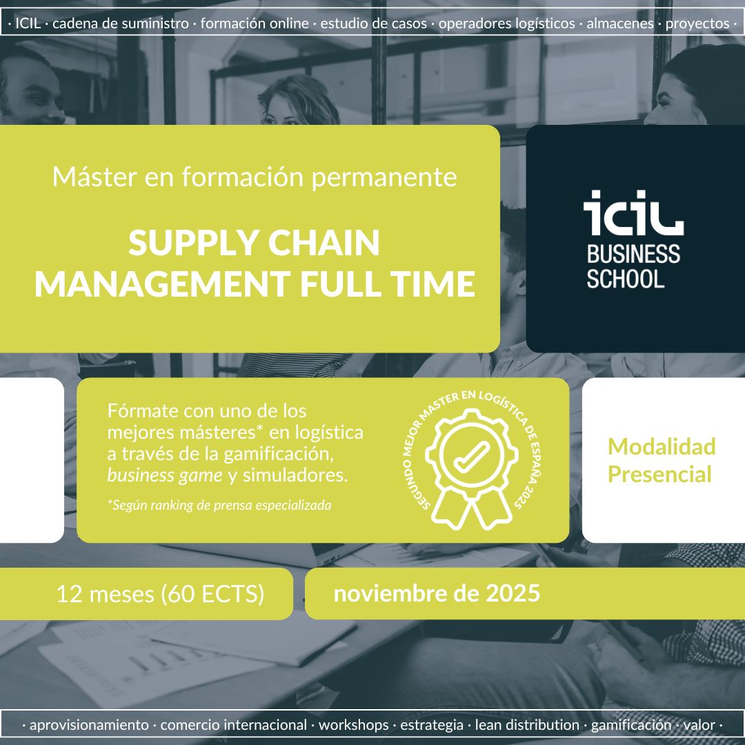 icil_logistics's tweet image. 🚀 ¡Construye tu futuro en logística desde la experiencia real! El Máster en Supply Chain Management Full Time te prepara para asumir los retos del sector combinando práctica e innovación.

ÚLTIMAS PLAZAS: zurl.co/GSWiA  

#formaciónICIL #máster #logística #supplychain