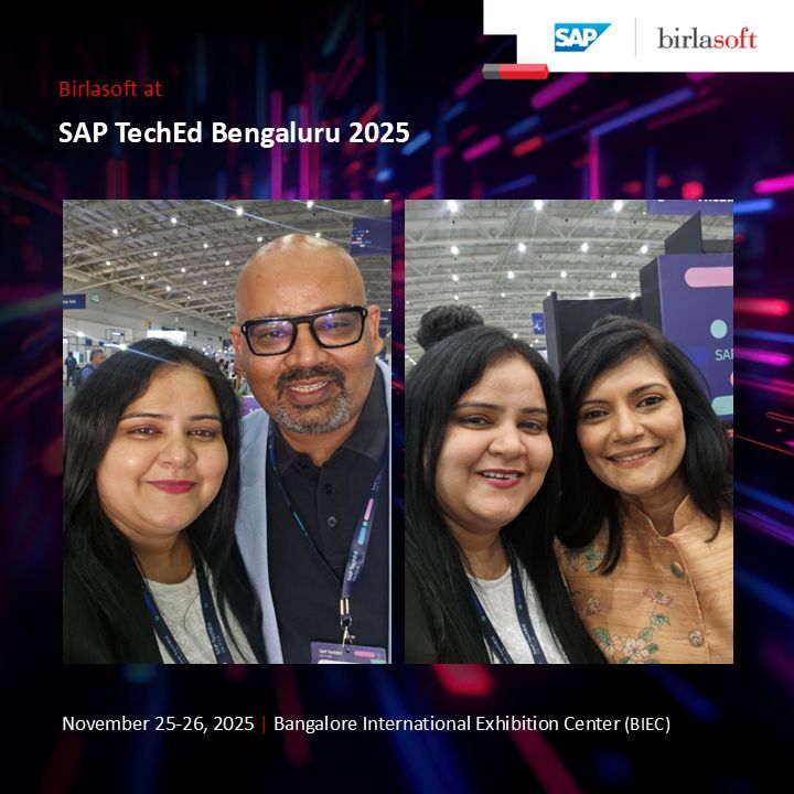 birlasoft's tweet image. Wrapping up an incredible two days at #SAPTechEd Bengaluru 2025!

Day 2 featured hands-on workshops on SAP Build, ABAP Cloud, and Datasphere, providing our teams with the opportunity to delve deeper into AI-driven automation, data fabric, and clean-core extensibility.

Birlasoft…