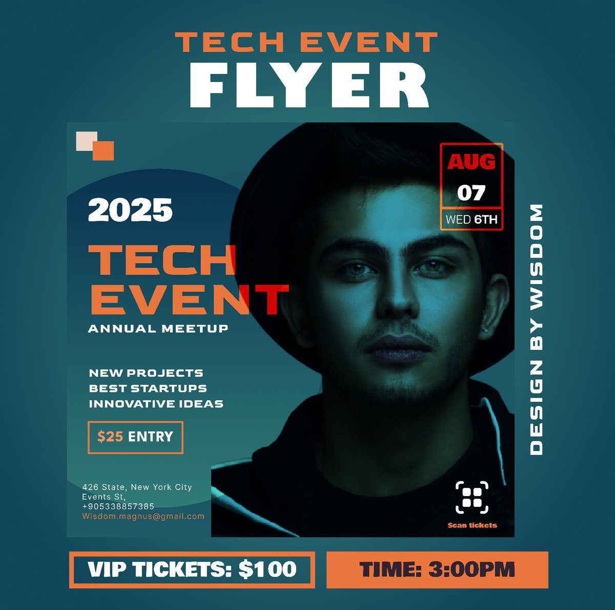 Major_boy1's tweet image. I designed a tech event flyer, how does it look?

#graphics #UIUXDesign #techevent #tech #ui #ux