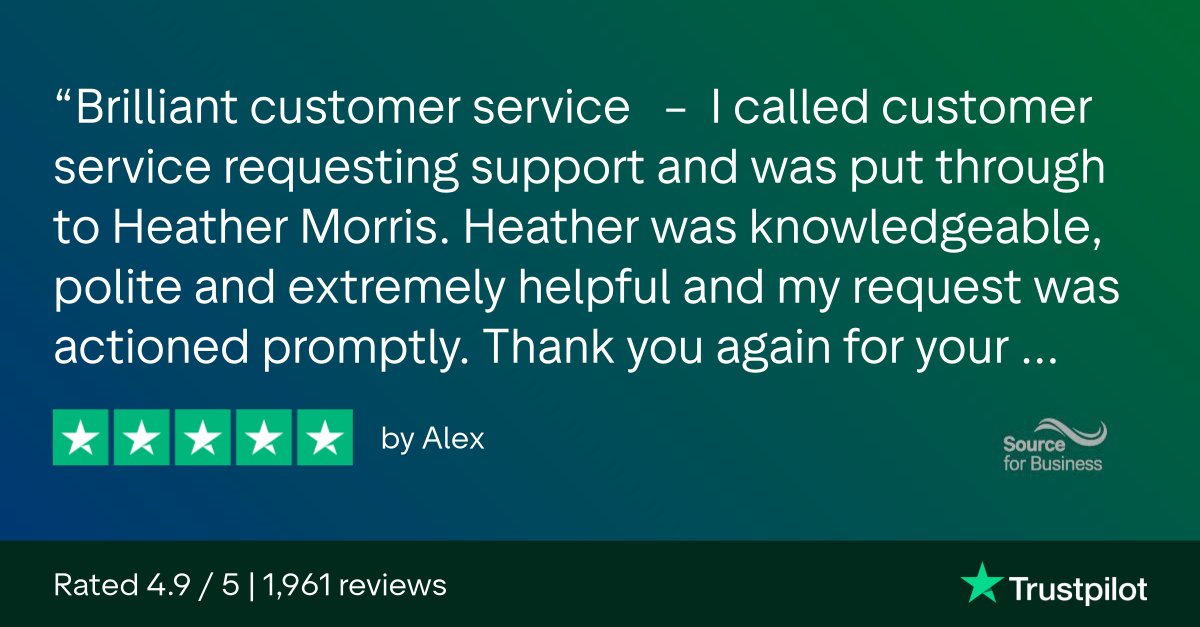 Source4b's tweet image. Another great example of our team going the extra mile. 

Prompt service is at the heart of what we do!  

#CustomerService #CustomerSatisfaction #PromptService