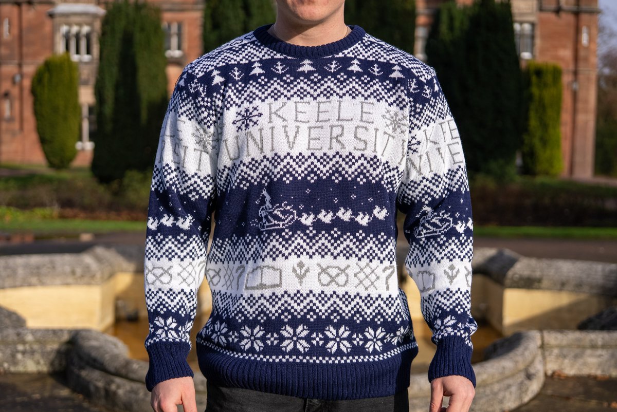 KeeleUniversity's tweet image. Keele Christmas jumpers are HERE! ✨🎄

Wrap up warm and show off your Keele pride with our new festive knitwear -
Limited stock, so grab yours before they’re gone! 🎁🧶

Available now from @KeeleSU: keelesu.com/shop/product/1…