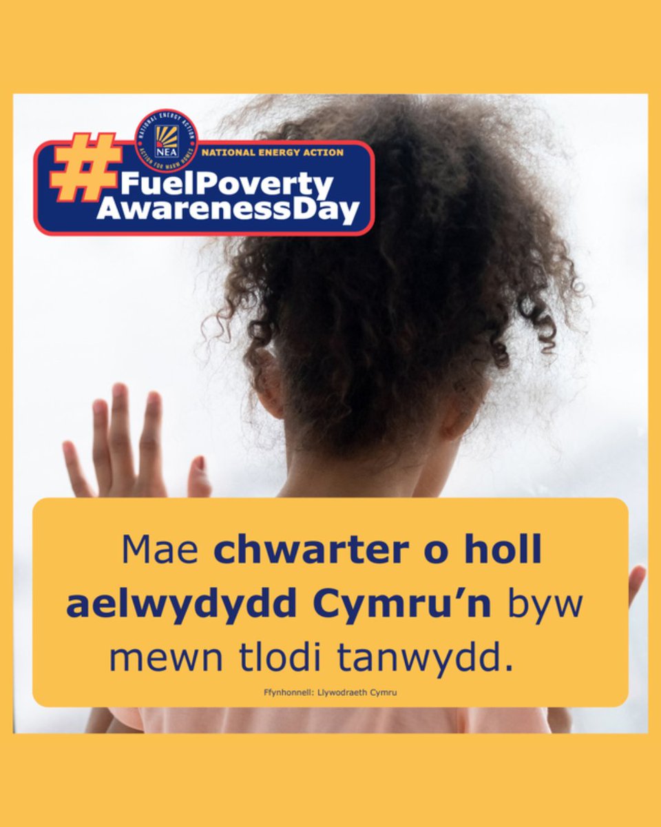 WarmWales's tweet photo. Mae angen gweithredu ar frys i wneud pob cartref yng Nghymru yn iach, yn gyfforddus ac yn fforddiadwy i'w gynhesu.
Cefnogwch #FuelPovertyAwarenessDay
@NEA_UKCharity https://t.co/Cha3QUMhXc