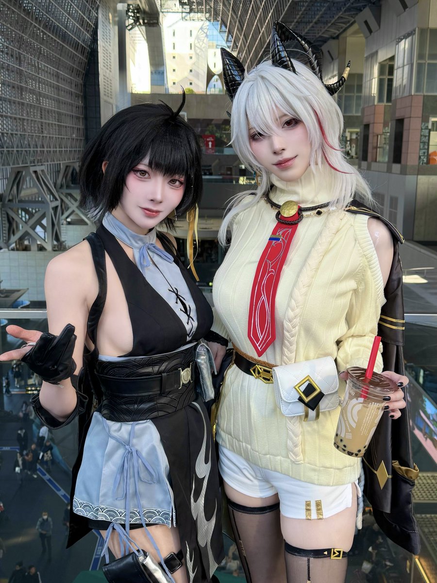 yukimuraYY2's tweet image. ザンニーと休日🛍️☕️
#千咲と紅葉巡り
#鳴潮 #漂泊者