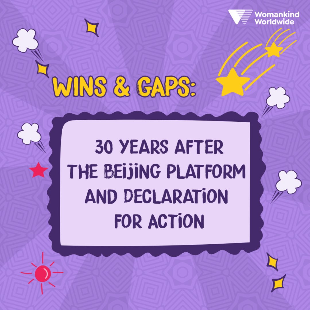 🌟 WINS &amp; GAPS: The Fight for Gender Justice Continues ⚖️

On day 2 of  #16DaysofActivism we take a moment to reflect on 30 years since the Beijing Declaration and Platform for Action and to demand urgent action on the gaps. 

🙌🏾Here’s a thread of the WINS &amp; GAPS highlighted on