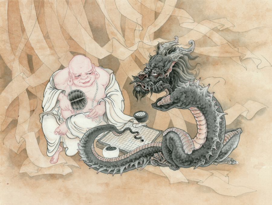 "Первый ход". Картина Валерии Рудиной.