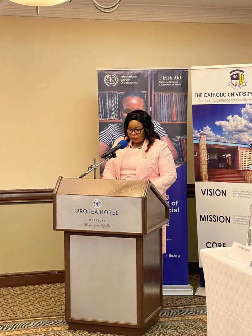 cu_malawi's tweet image. Minister of Gender, Children, Disability and Social Welfare, Mary Navicha, said her ministry takes a deep reflection of this year&apos;s SASPEN theme
#Socialprotection
#IASC2025
#climateResilince