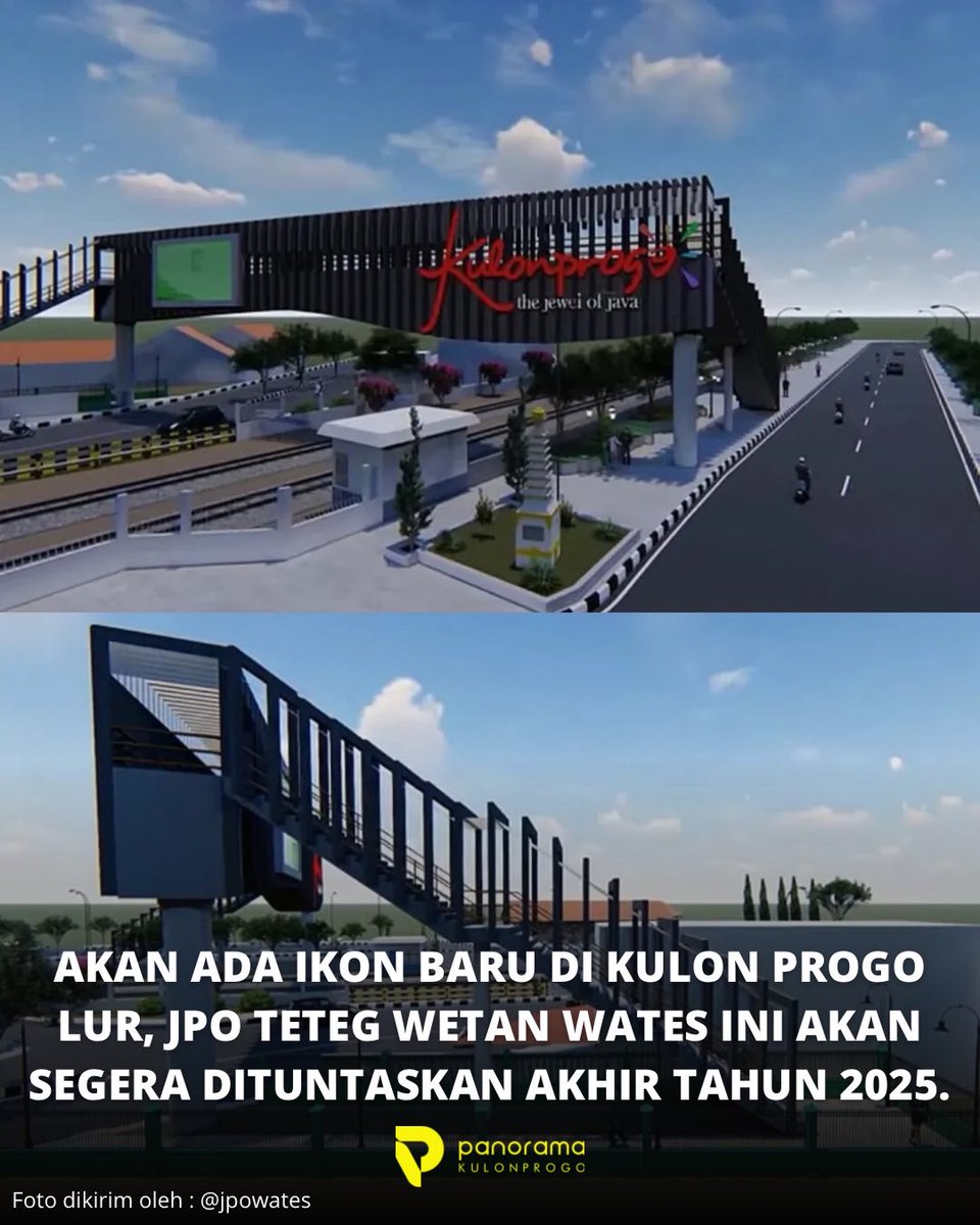 panoramaKP's tweet image. ● FYI lurr, akan ada IKON baru di Kulon Progo loh lur, JPO Teteg Wetan Wates. JPO ini akan segera dituntaskan pembangunannya di akhir tahun 2025.

● Foto : @jpowates 
● Lokasi : JPO Teteg Wetan Wates, Kapanewon Wates, Kulon Progo.
#panoramakulonprogo
#kulonprogo
#jogja