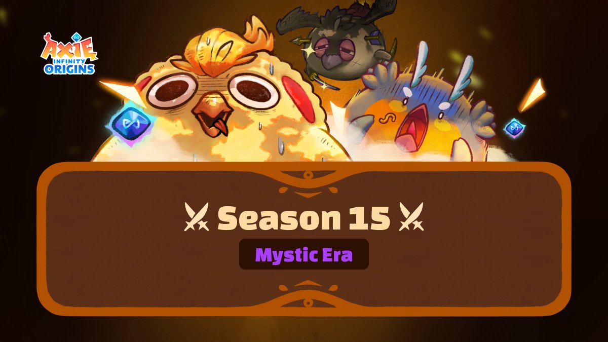 AxieInfinity's tweet image. The Origins S15 Mystic Era is LIVE!

Answer the call of the arena  ⚔

🏆 14K AXS in rewards
🎁 Collectible chests available
✅ Earn Axie check-in points

Play Origins 👇

🔗 : hub.skymavis.com/games/origins

Full announcement 👇

📜 : blog.axieinfinity.com/p/the-origins-…
