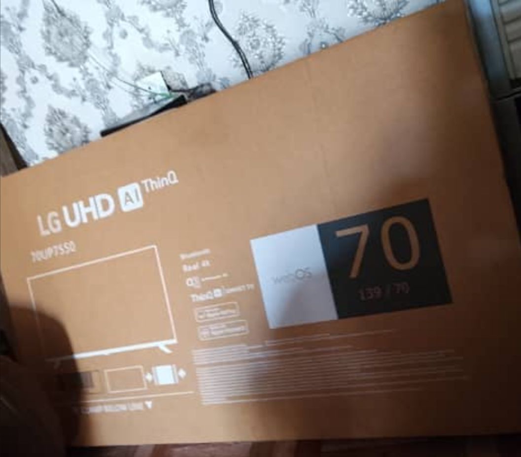 yardsaleplug's tweet image. A 70 inches 
Lg smart tv 
UHD thinQ with Ai

Condition : Neatly used 

At N630,000

Location: Bauchi 

Contact: 08072472687

#yardsale #Declutter #JosNigeria