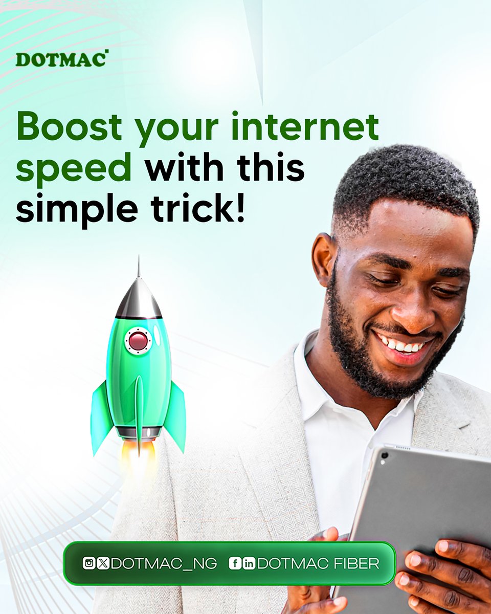 dotmac_ng's tweet image. Too many background apps = slower internet.
Turn them off and enjoy smoother browsing, faster streaming, and a stress-free online experience.

#internethack #dotmacfiber #boostyourspeed #betterconnection #stayconnected #internettips #WiFiHacks #digitallifestyle #naijatech