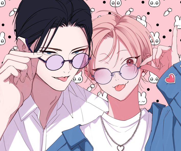 nononoyamada's tweet image. おそろい👓♡

（『夜明けがいちばん暗い』）

ーーーーーーー
✨【電子コミック大賞2026】 エントリー中✨
ご投票いただけたらめちゃくちゃ嬉しいです！！
x.gd/QwRgKG　
（登録なし・１クリックで投票できます！！）