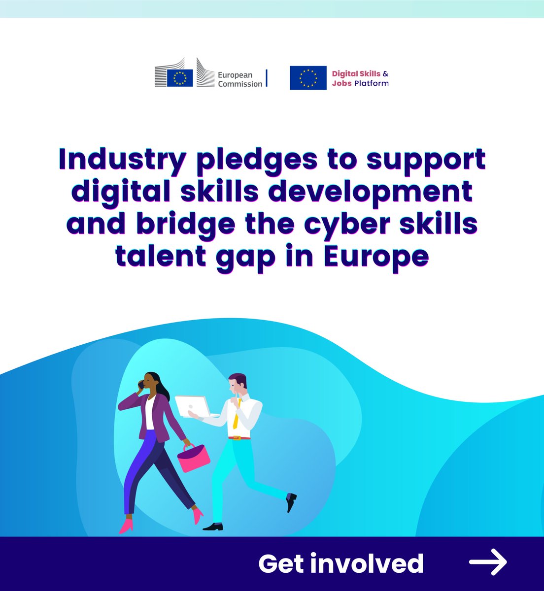 DigitalSkillsEU's tweet image. The Cybersecurity Skills Academy now counts 20 pledgers!

✅ Pledgers are companies that have formally committed to narrowing the #cybersecurity skills gap across the European Union.

Discover more and get involved: bit.ly/3LTP4Vs