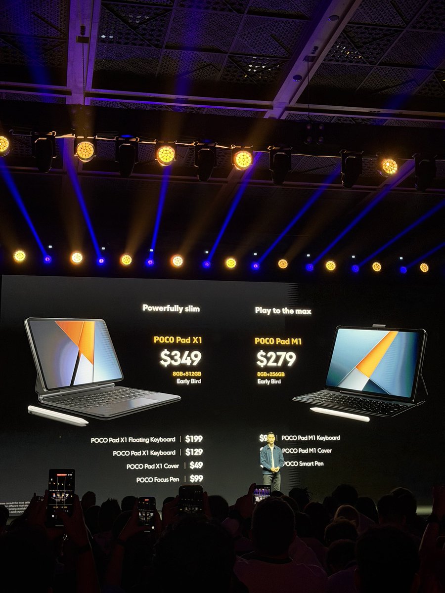 ZONEofTECH's tweet image. Two new POCO tablets:
- POCO Pad X1
- POCO Pad M1 (no M1 chip inside though). 

Prices look great! 

@pocouk @POCOGlobal