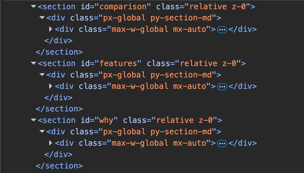 vipulkumar_dev's tweet image. HTML structure behind the world class landing pages

Adaptability ✅
Consistency ✅
Faster Development ✅