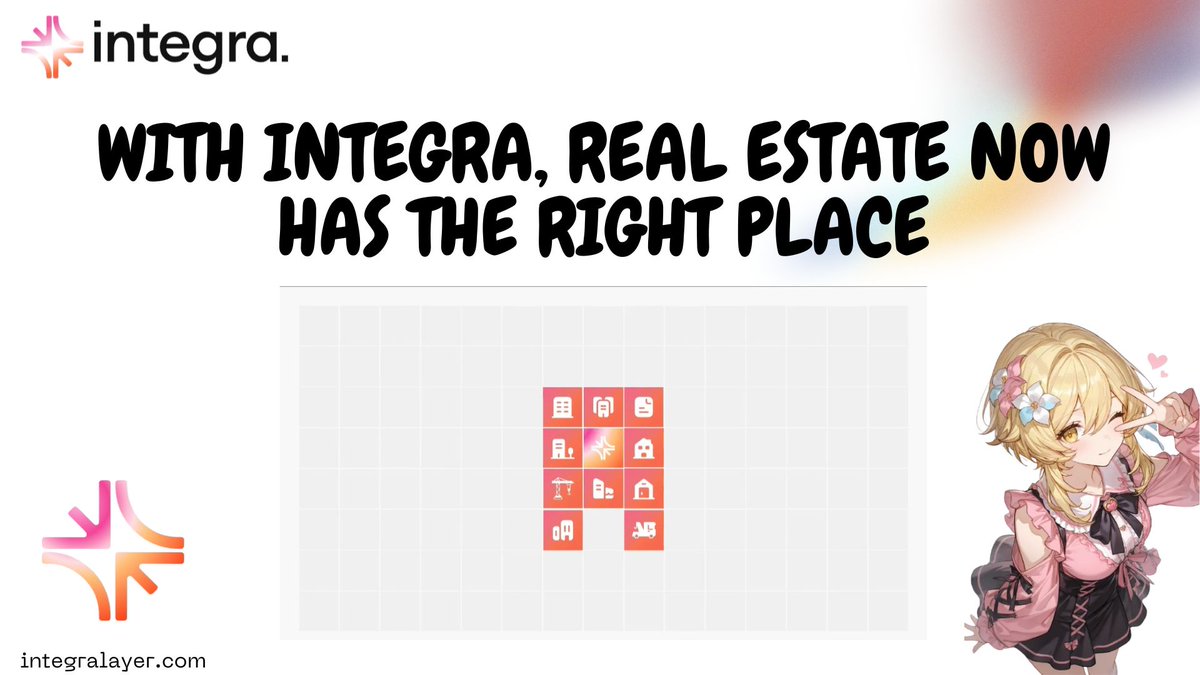 Andri_an79's tweet image. WITH INTEGRA, REAL ESTATE NOW HAS THE RIGHT PLACE

Real estate never had the right piece. Now it will.

Integra is stitching the missing layer: instant settlement, global liquidity, and onchain compliance that actually scales
The old system doesn’t stand a chance

Thanks to…