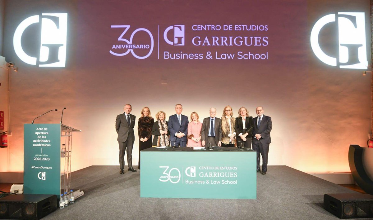 Gracias a <a href="/CEG_Garrigues/">Centro de Estudios Garrigues</a> por invitarme a pronunciar la conferencia inaugural de su curso académico. Confío en que el modelo de gestión de <a href="/Clece_/">CLECE</a> y su colaboración con <a href="/corazon_manos/">Asociación Corazón y Manos</a> inspire a los jóvenes llamados a liderar los negocios, empresas e instituciones del futuro