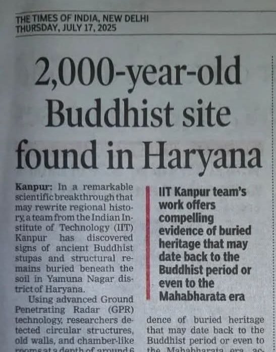 We have always said that India is the land of Buddha — Buddha lives in every single particle of this soil🔥

Buddha is real, not imaginary. 

As for the rest, you know very well who is imaginary.