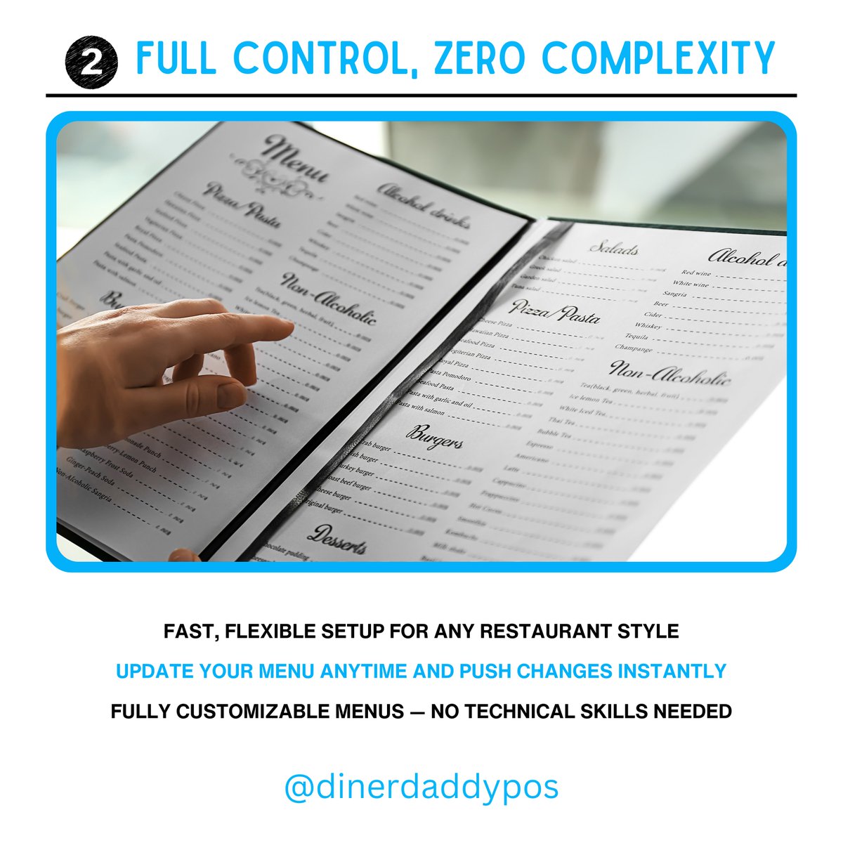 dinerdaddypos's tweet image. 🍽️ Menu Setup Made for Real Restaurant Flow

With DinerDaddy, you can add items, set prices &amp;amp; push updates in minutes — no tech skills, no hassle.
Fast, flexible, restaurant-ready. ✅

Run smoother. Manage smarter. 👉 dinerdaddy.com

#DinerDaddy #POS #POSSystem