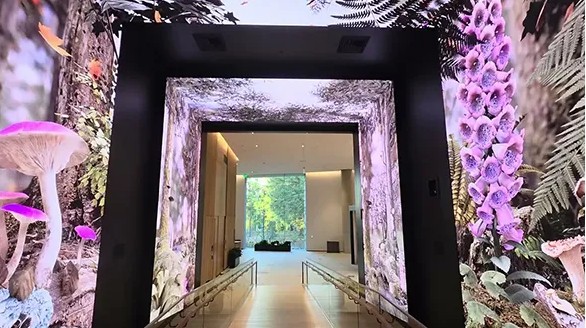 Kinglight08's tweet image. Microsoft just built the coolest hallway in tech.
A motion-reactive LED tunnel that mirrors real PNW weather + nature sounds. 🌧️🌲
A moment of Zen before diving into the future of AI.
#Microsoft #LEDdisplay #ImmersiveTech #ExperienceCenter