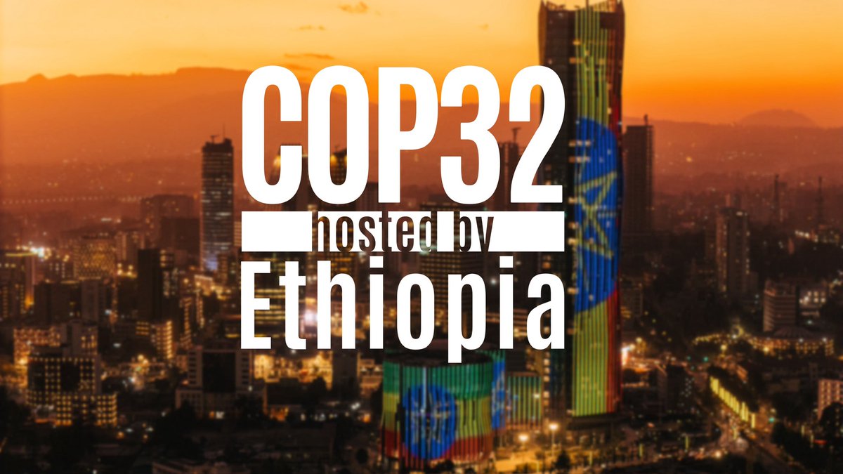 PMEthiopia's tweet image. Following the selection of Ethiopia as host for the 32nd Conference of the Parties (COP32) under the United Nations Framework Convention on Climate Change (UNFCCC), the Government of Ethiopia is pleased to announce the appointment of Foreign Minister Dr Gedion Timothewos as…