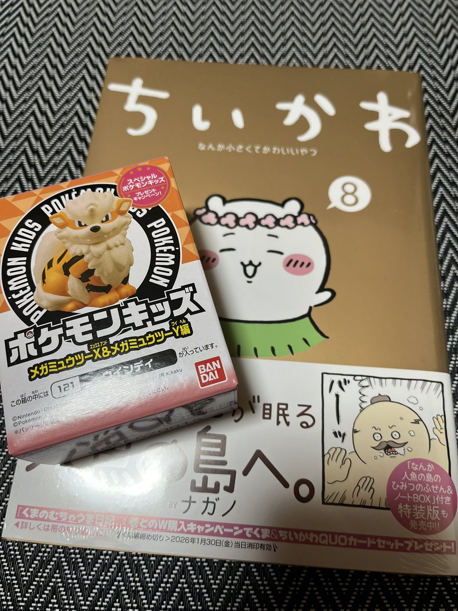 ちいかわ新刊と推しポケモン ポケモンキッズなんて買ったの何年ぶりだろう…