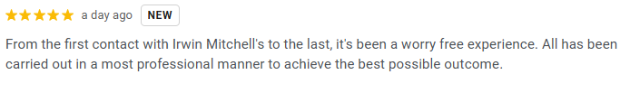 What a great week for client feedback, another 5* Google review.  This is what we work to achieve every day <a href="/PIandMedNeg/">Irwin Mitchell Personal Injury & Med Neg</a>  #experthandhumantouch