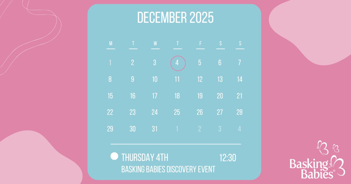 As 2025 draws to a close, are you thinking about your next step? Join our Basking Babies Franchisee Discovery Event, 4th Dec, 12.30pm &amp; explore our spring training intake for 2026 #franchiseopportunity #baskingbabies shorturl.at/Tp8JU