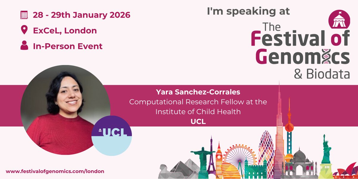 DrYaraSanchez's tweet image. I’ll be speaking at The Festival of Genomics &amp;amp; Biodata 2026! I&apos;ll be sharing our work on rare #placental diseases using #spatialtranscriptomics #pregnancy #miscarrage  
📅 28–29 January 2026
Register here: hubs.la/Q03JMvwd0
#FOG2026 
@scastesparraka @UCLchildhealth