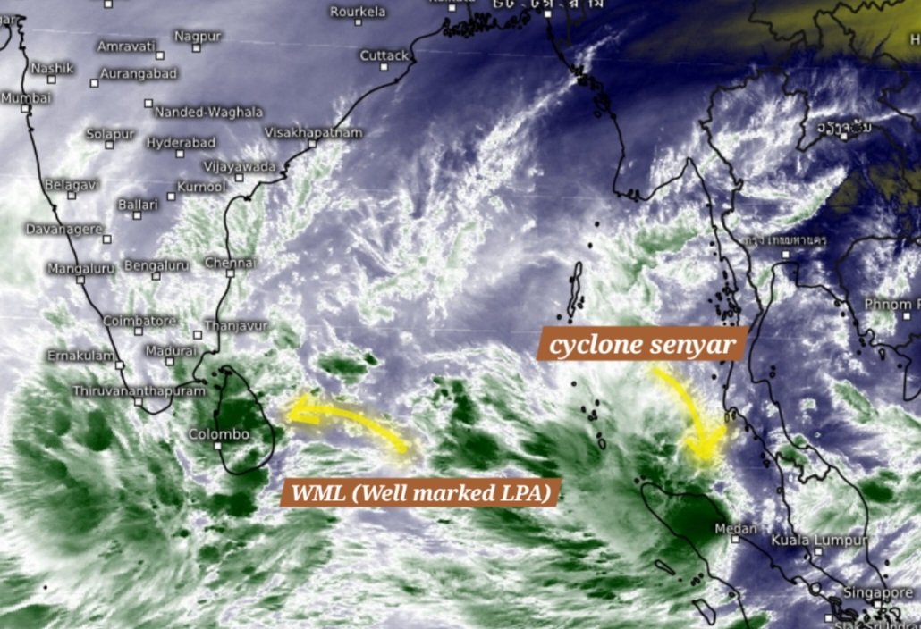 🌀 Senyar ❌️ Ditwah ✅️ IMD announced the Malacca strech (South of Banda aceh) system has turned to cyclone #Senyar. So, if the SL system turns to cyclone, will be named as #Ditwah. 

♦️ Things looking Good for us! Will update briefly tonight. 

#ChennaiRains #NEM2025
