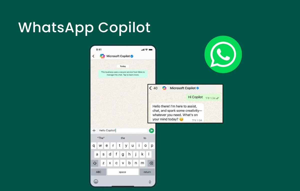 MukulKrRavi's tweet image. Microsoft Copilot will exit WhatsApp on Jan 15, 2026, following new policy changes banning AI chatbots on the platform. Export your chat history before then! Continue AI assistance via Copilot’s web &amp;amp; mobile apps with richer features. Stay connected! #MicrosoftCopilot #WhatsApp