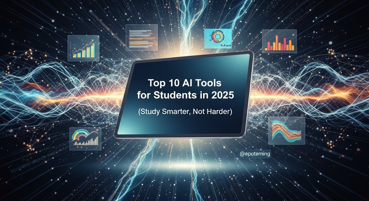 neltac33's tweet image. 📚 Top 10 AI Tools for Students in 2025 (Study Smarter, Not Harder)

From summarizing dense PDFs and solving complex math to crafting perfect essays and acing exams, your secret weapon for better grades &amp;amp; more free time! #AIforStudents #StudyHacks

aiguide25.blogspot.com/2025/11/best-a…