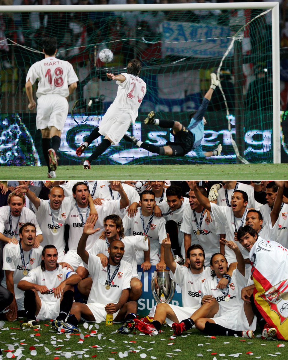 SevillaFC_ENG's tweet image. Enzo Maresca and a 3-0 win against Barcelona?

Run it back 🔙🏆