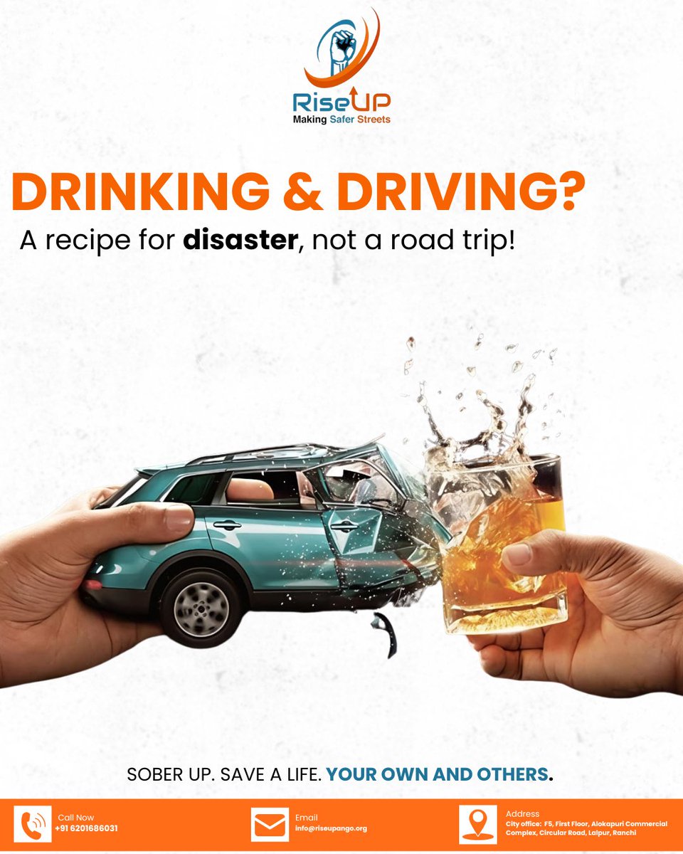 RiseUp_Ngo's tweet image. Choose life. Choose sober. 
SOBER UP. SAVE A LIFE.
#RoadSafety
@nitin_gadkari @MORTHIndia @ranchipolice @deepakbiruajmm @KolkataPolice @PondyTraffic
