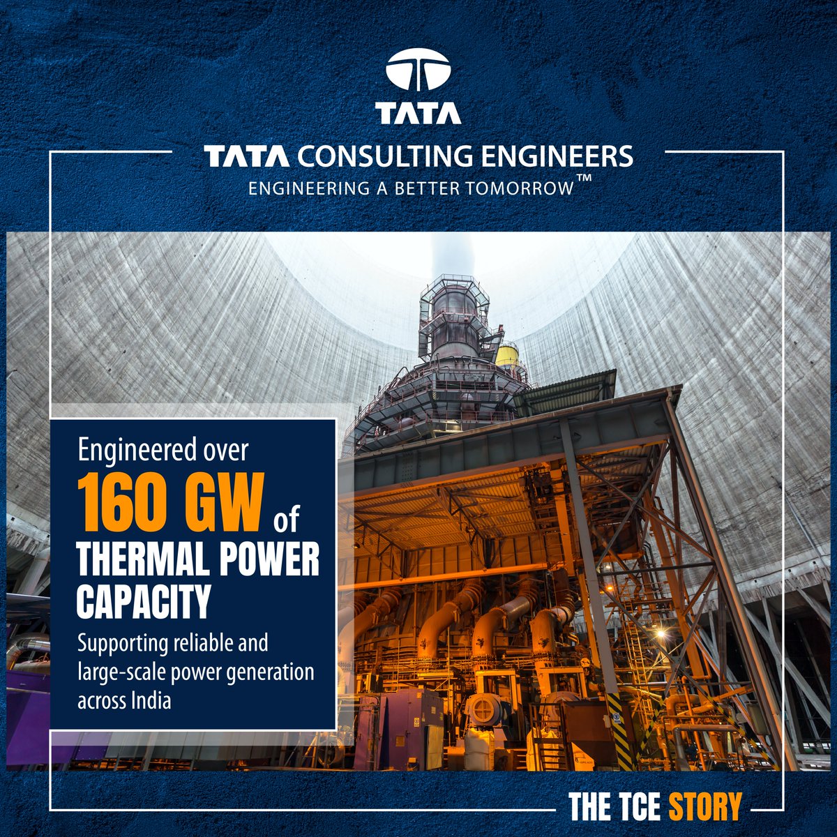 TCEConnect's tweet image. Thermal power continues to play a central role in meeting India’s base load requirements and ensuring consistent energy availability for industries and communities. Over the past six decades, Tata Consulting Engineers (TCE) has engineered more than 160 gigawatts of thermal power…