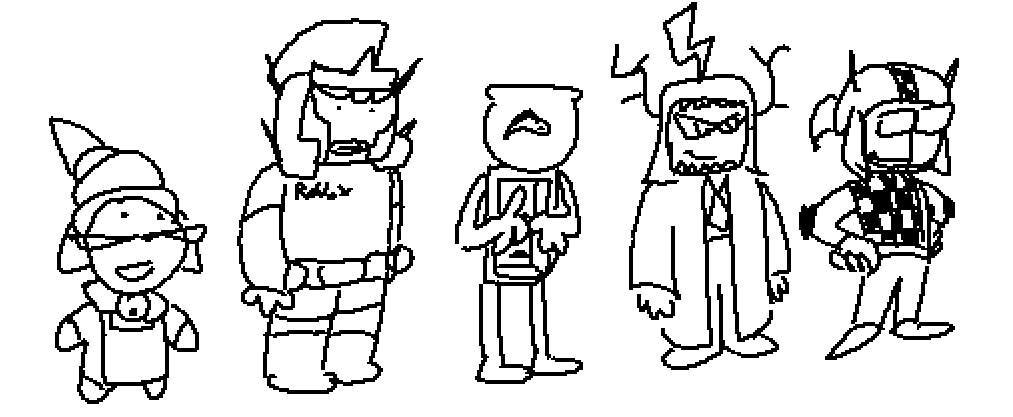 poopmiser104's tweet image. my doodle featuring my good pals @prntzo @deviledfish