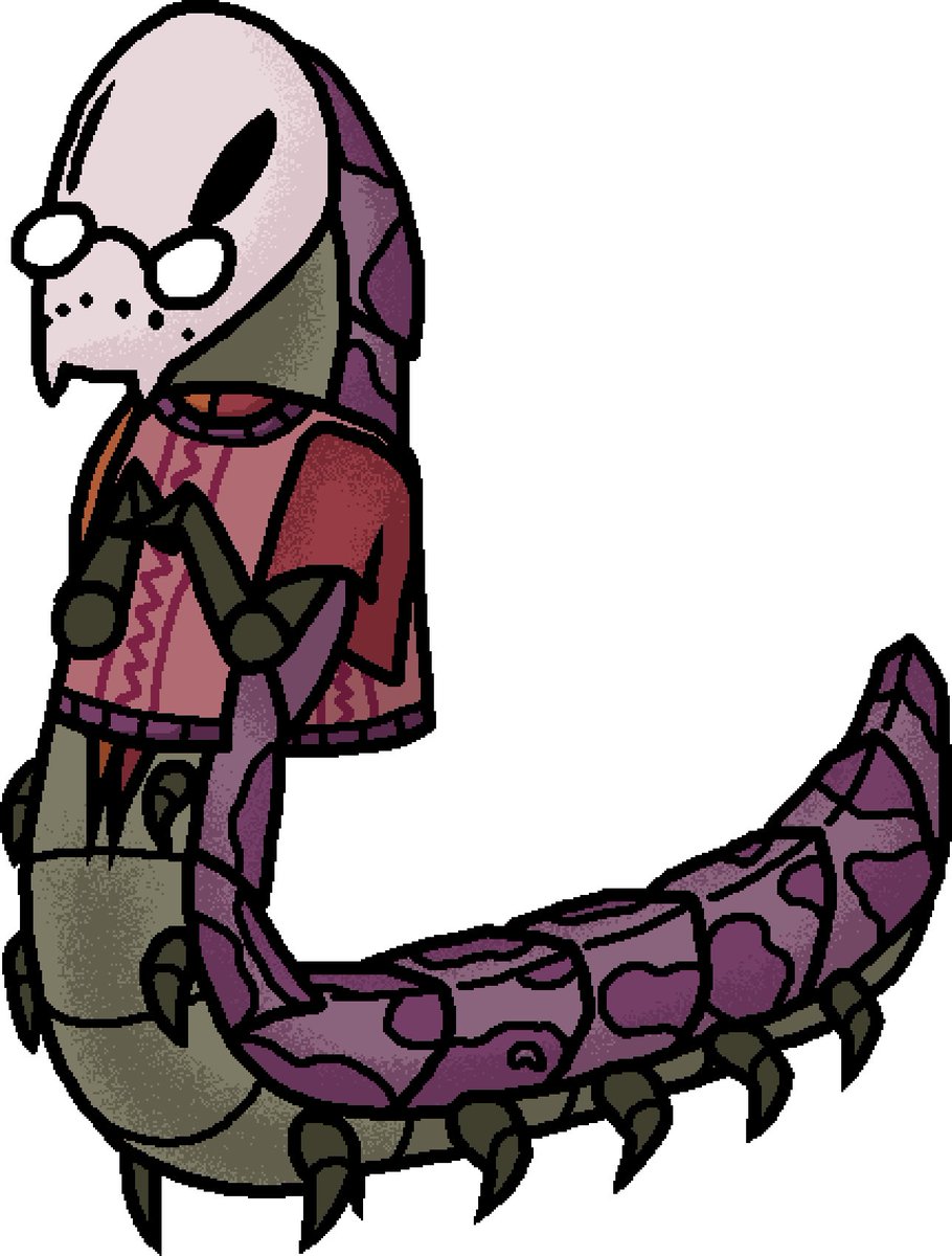 SomeRandomMale2's tweet image. oh yeah uhhh
art i drew of @peripypo in my best attempt at the hollow knight style since theyve finally got around to playing the series
snake = centipede in this case
#Hollowkinght