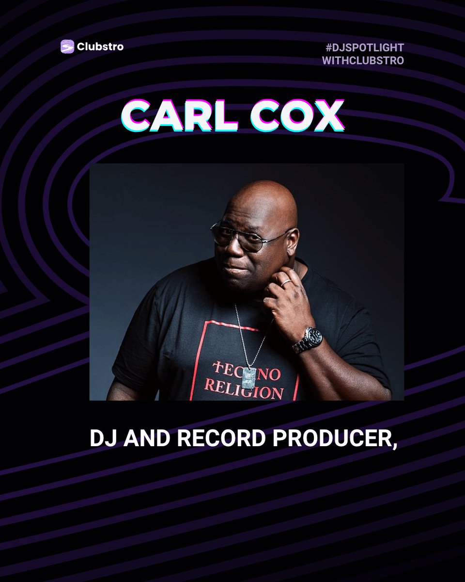 clubstro's tweet photo. Carl cox has been shaping dance music for decades and still owns every stage he hops on. A legend with unmatched energy. https://t.co/LBIEQ0SvHX