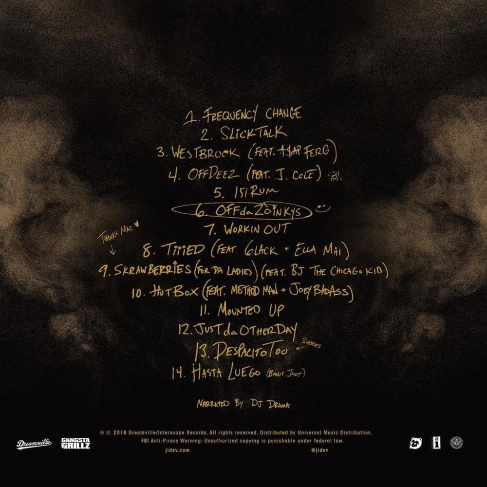 JID's 'DiCaprio 2' dropped 7 years ago today 💿