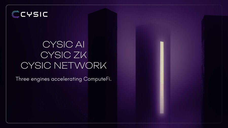 Kaidzan2025's tweet photo. ComputeFi isn’t “coming someday.”

@cysic_xyz is already wiring the engines that make it unavoidable.

Cysic AI gives you verifiable inference instead of mystery box outputs.

Cysic ZK turns proofs from a luxury into a cheap primitive.

Cysic Network scales compute like a global market instead of a rented server farm.

Individually, they’re breakthroughs.
Together, they’re a coordinated assault on the old idea that compute must be opaque, centralized, or rented from cloud giants.

This is the first real onchain compute economy.
Not a narrative. Not a slide deck.

A system where AI, ZK, and hardware feed the same flywheel and anyone can own a piece of the engine.

$CYS isn’t describing the future.
They’re building the rails it will run on.