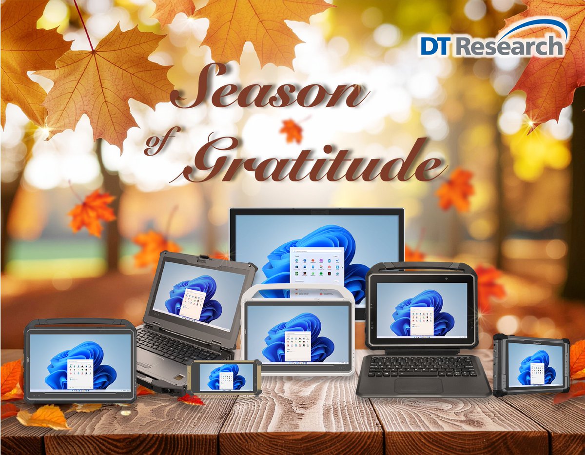 DTResearch's tweet image. Wishing everyone a meaningful #Thanksgiving! Grateful for the customers and partners who power our mission and inspire ongoing innovation in rugged, purpose-built computing. 🍂
#Gratitude #RuggedComputing