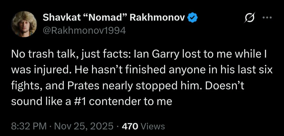 FightFanatic_'s tweet image. I just need Shavkat to make it through one fight without his body breaking down 😭 before we start talking title shots. We are NOT trying to get stuck with another inactive champ, bro.

#UFC #MMATwitter