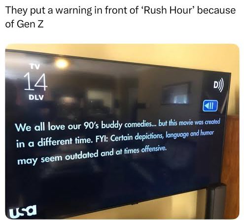 I better not see this warning and it better be just as offensive as the rest of the movies