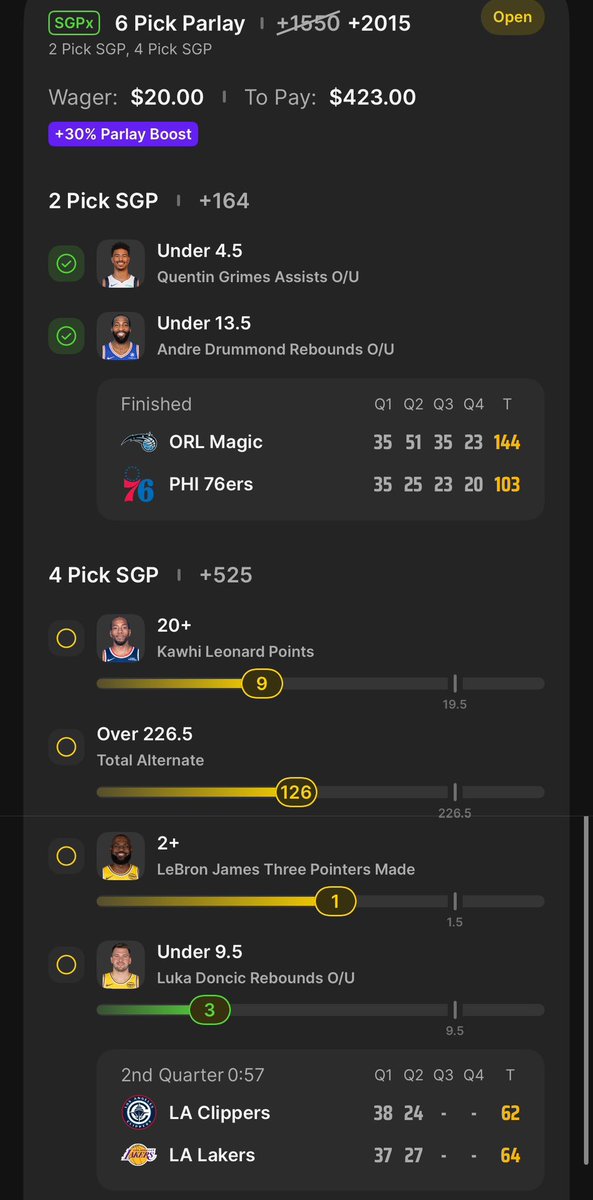 $25 to 2 people who ❤️ like + 💬 Comment, + ♻️ RT when the free lotto bang ‼️ One more three from LeBron James &amp; we cash Ladder Play 4️⃣ too! The over 226.5 a lock. It projected to go way higher now,