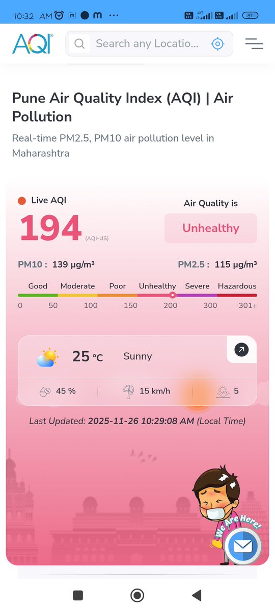 LocalSawal's tweet image. Pune Air quality index
#pcmc #Pune #environment #Notsafe