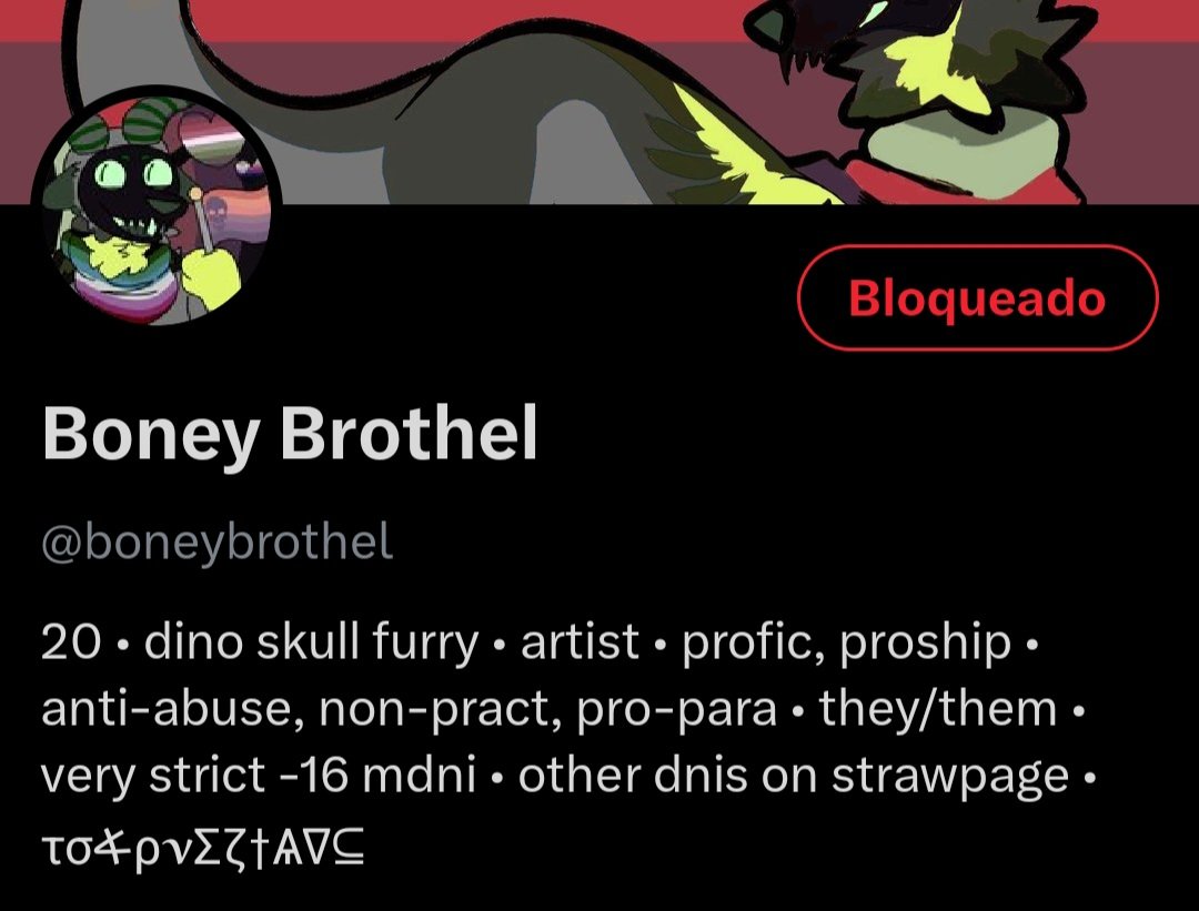 Hey paleotwt I never thought i'd have to do this but this person is an active zoophile amoung other things and has been regularly engaging with paleo/jurassic accounts! Please block them and report, but beware they have nsfw on their account