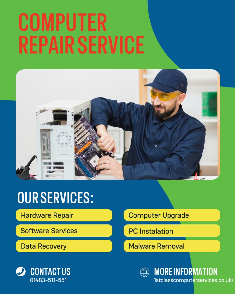 1stForRepairs's tweet image. IT issues? 1st Class Computer Services Limited offers expert, affordable repairs &amp;amp; tech support for home and business users.
1stclasscomputerservices.co.uk

#ITSupport #PCRepair #1stClassComputers